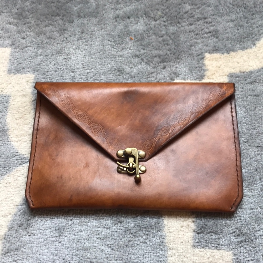 leather clutch